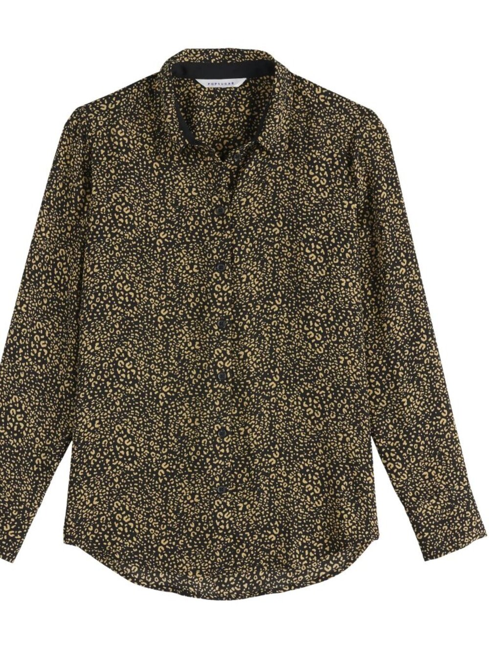 Popsugar button down blouse, leopard print, easy wear & care, sz: M, NEW!